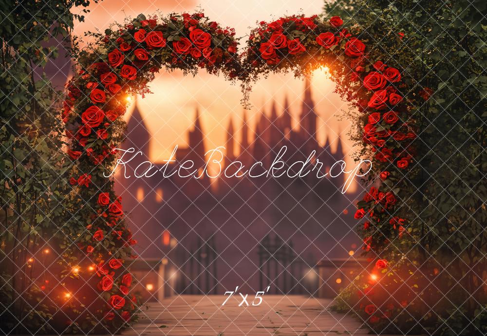 Fondo Floral Arco de Corazón Diseñado por Emetselch