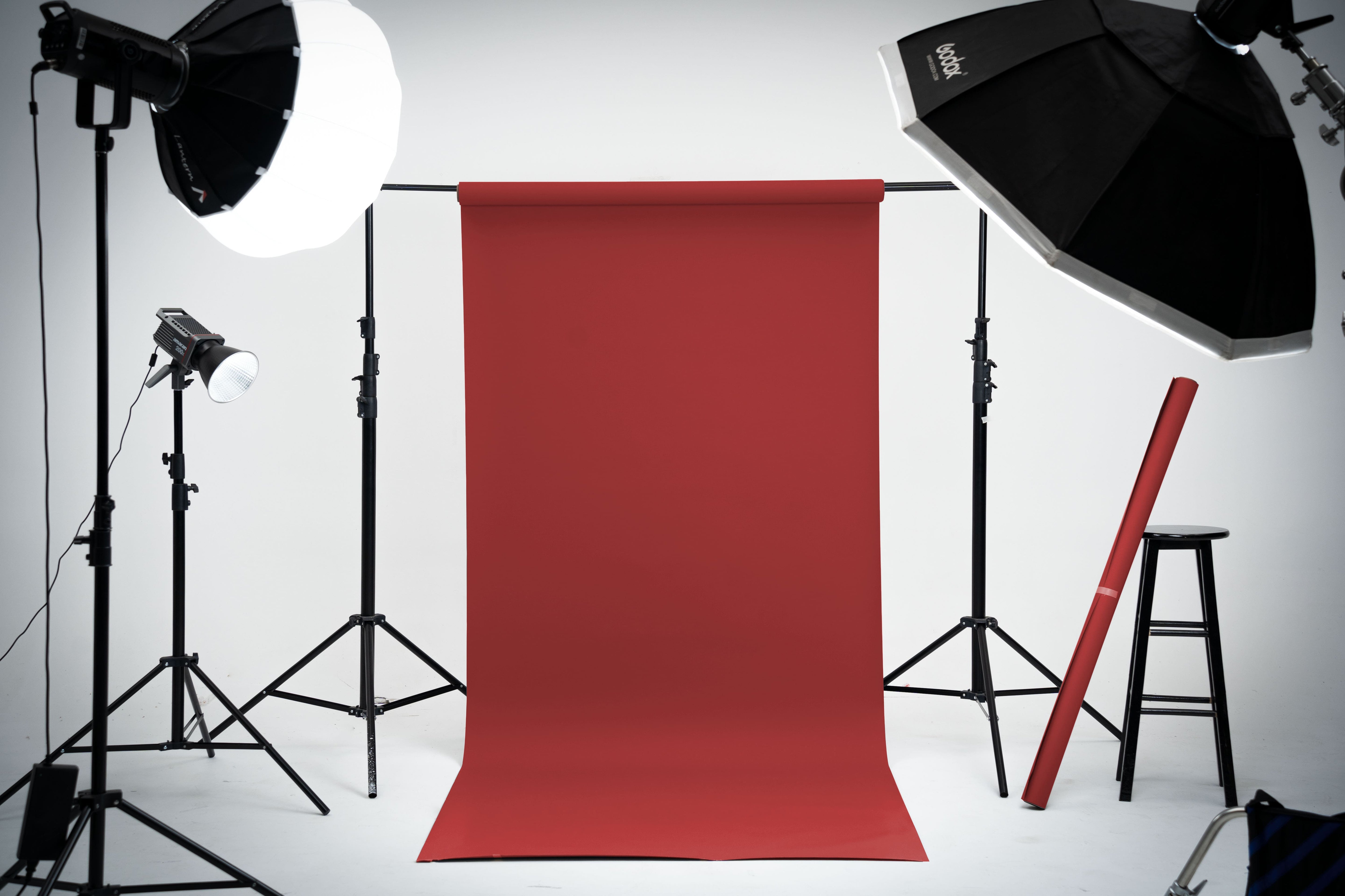 RTS Kate Red Seamless Paper Backdrop for Photography (US ONLY)