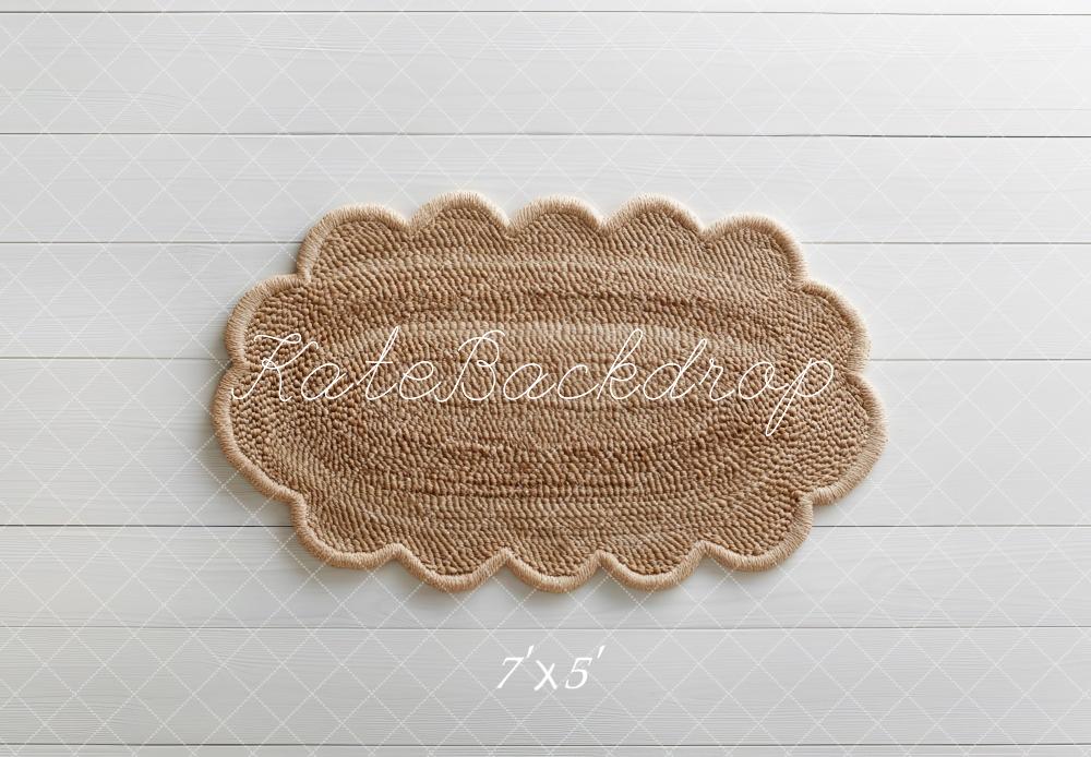 Kate Boho Newborn Jute Rug Floor Backdrop Designed by Mini MakeBelieve