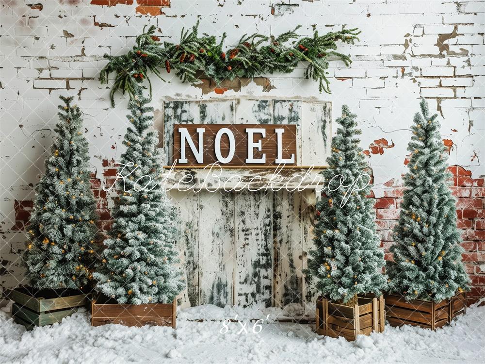 Kate Christmas Tree Noel Vintage Wall Backdrop Designed by Patty Roberts