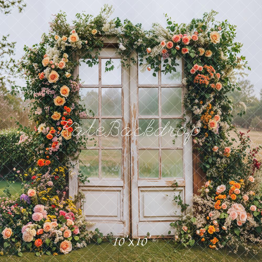 Lightning Deal #5  Kate Spring Flower Arch Vintage Door Backdrop Designed by Emetselch