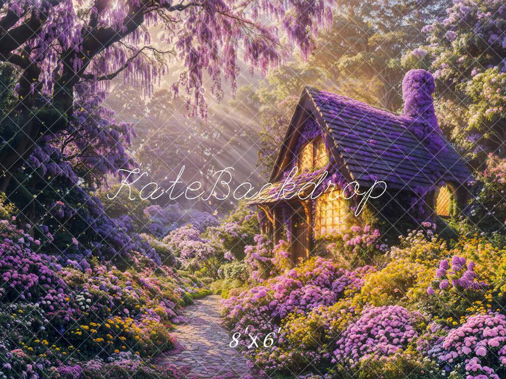 Kate Dreamy Fairy Cottage Forest Backdrop Designed by Emetselch