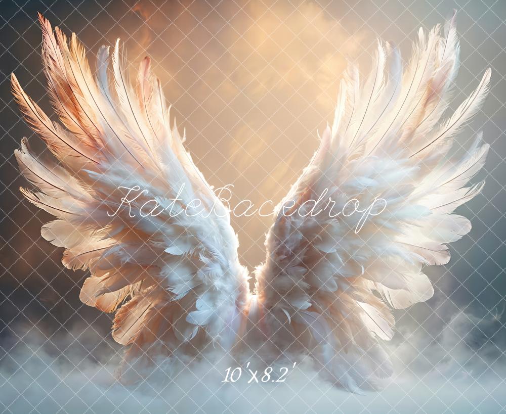 Kate Fantasy Angel Wings Sunset Backdrop Designed by Emetselch