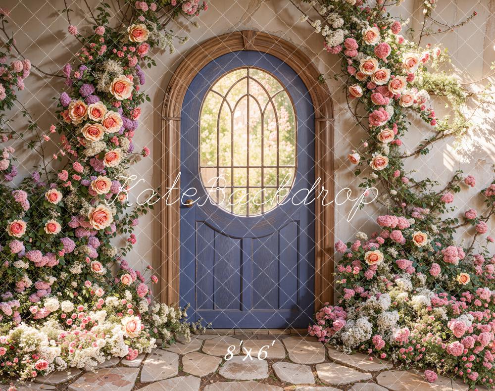 Kate Spring Floral Arched Doorway Backdrop Designed by Emetselch