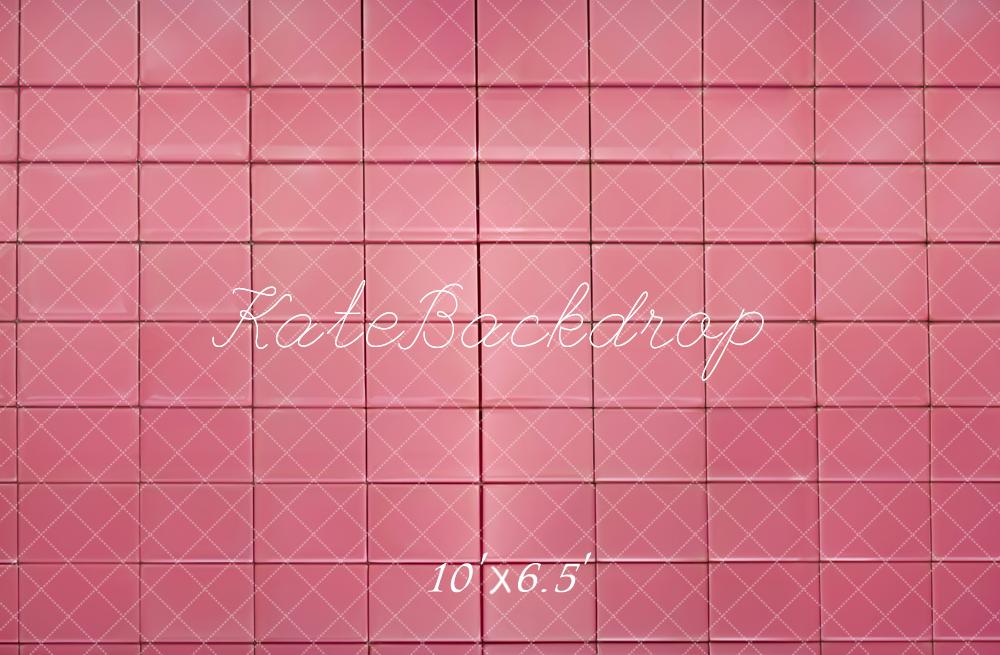 Kate Pink Tile Floor Backdrop Designed by Emetselch