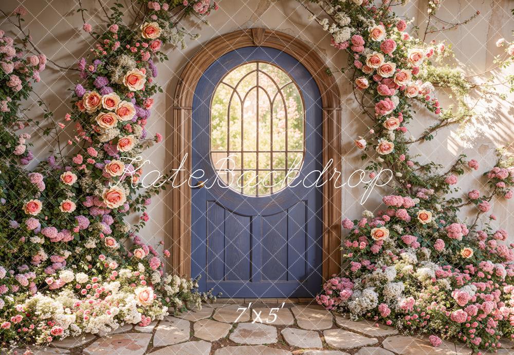 Kate Spring Floral Arched Doorway Backdrop Designed by Emetselch