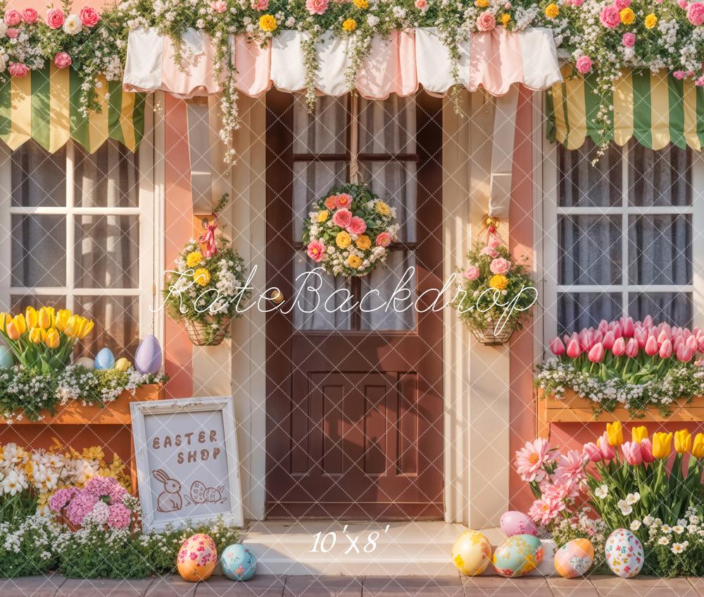 Kate Easter Shop Flowers Eggs Backdrop Designed by Emetselch