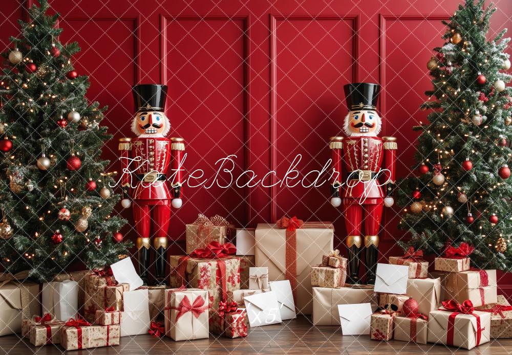 Kate Christmas Tree Nutcracker Gifts Backdrop Designed by Patty Roberts