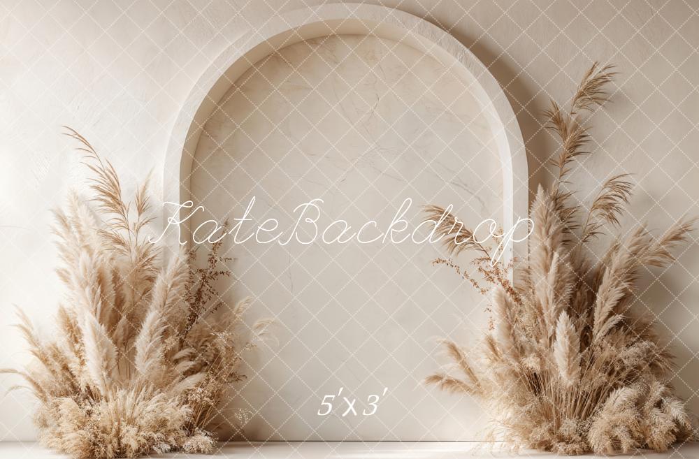 Fondo de Pampas Grass Arco Boho Diseñado por Emetselch