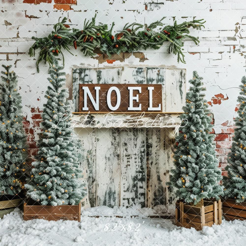 Kate Christmas Tree Noel Vintage Wall Backdrop Designed by Patty Roberts