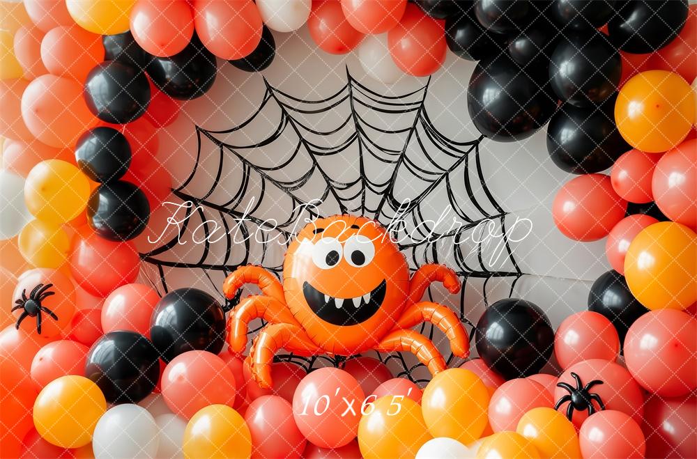 Fondo de Globo de Araña de Halloween Diseñado por Patty Roberts