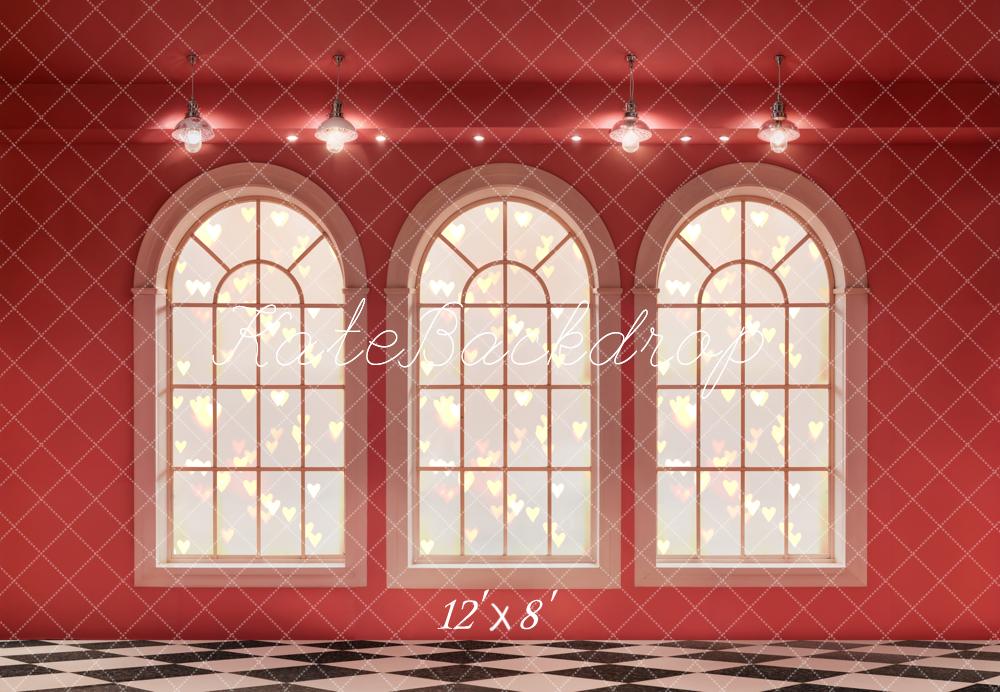 Kate Valentine Romantic Arched Window Backdrop Designed by Emetselch