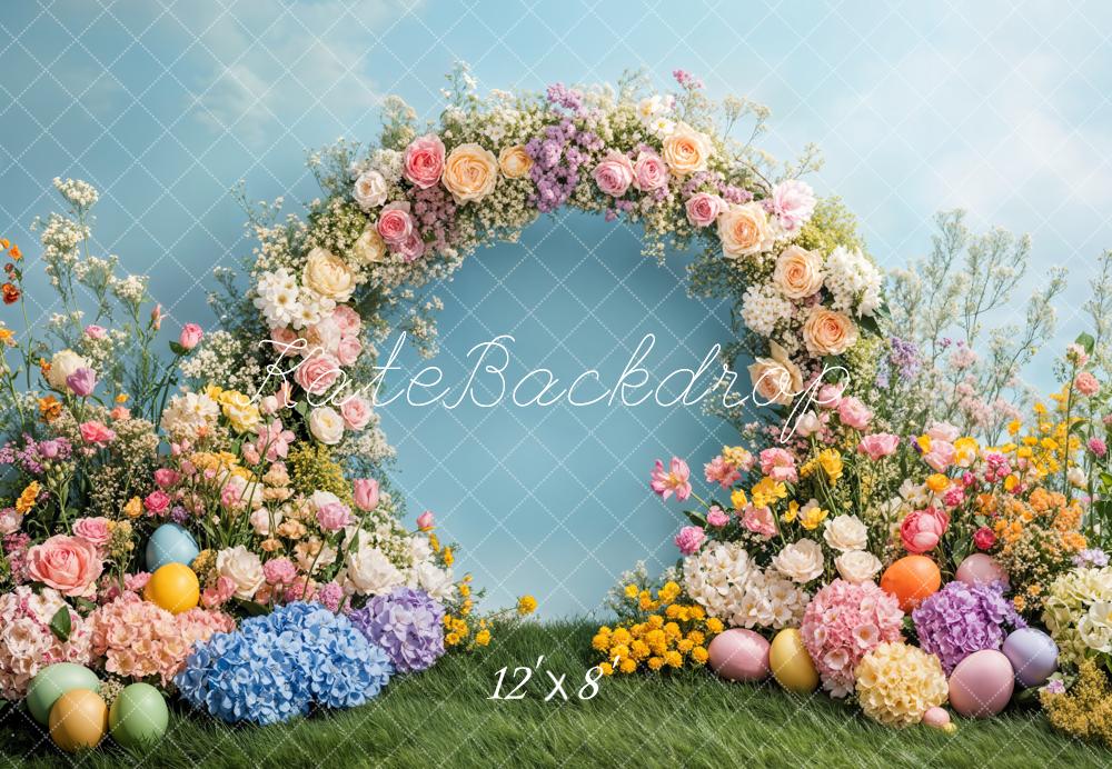 Kate Easter Flower Arch Spring Backdrop Designed by Emetselch