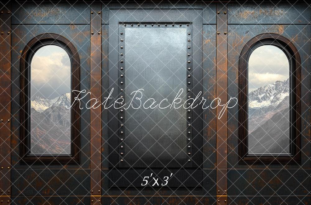 Kate Father's Day Steel Interior Train Window Backdrop Designed by Mini MakeBelieve