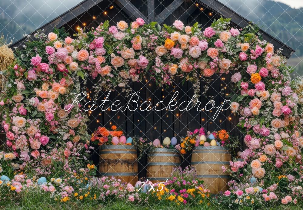 Kate Easter Barn Flower Arch Backdrop Designed by Mini MakeBelieve