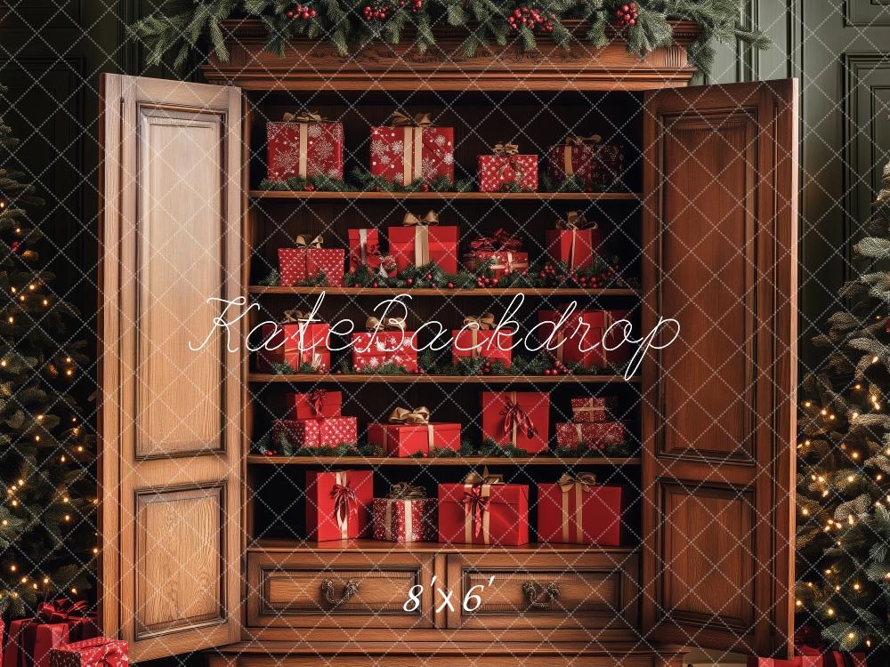 Kate Christmas Gift Vintage Cabinet Backdrop Designed by Patty Roberts