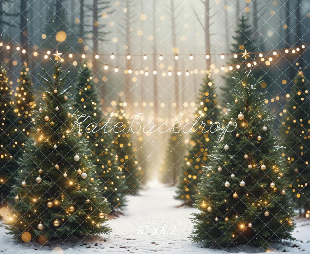 Kate Christmas Outdoor Forest Backdrop Designed by Emetselch