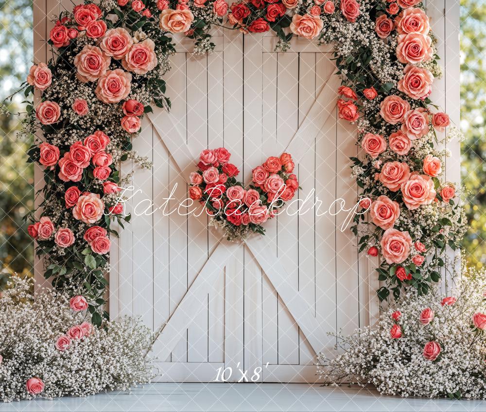 Valentine Flower Arch Rustieke Bruiloft Foto Achtergrond Designed by Emetselch