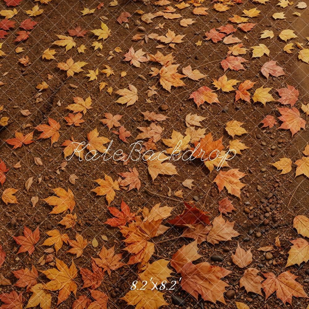 Kate Fall Maple Leaves Ground Floor Backdrop Designed by Emetselch