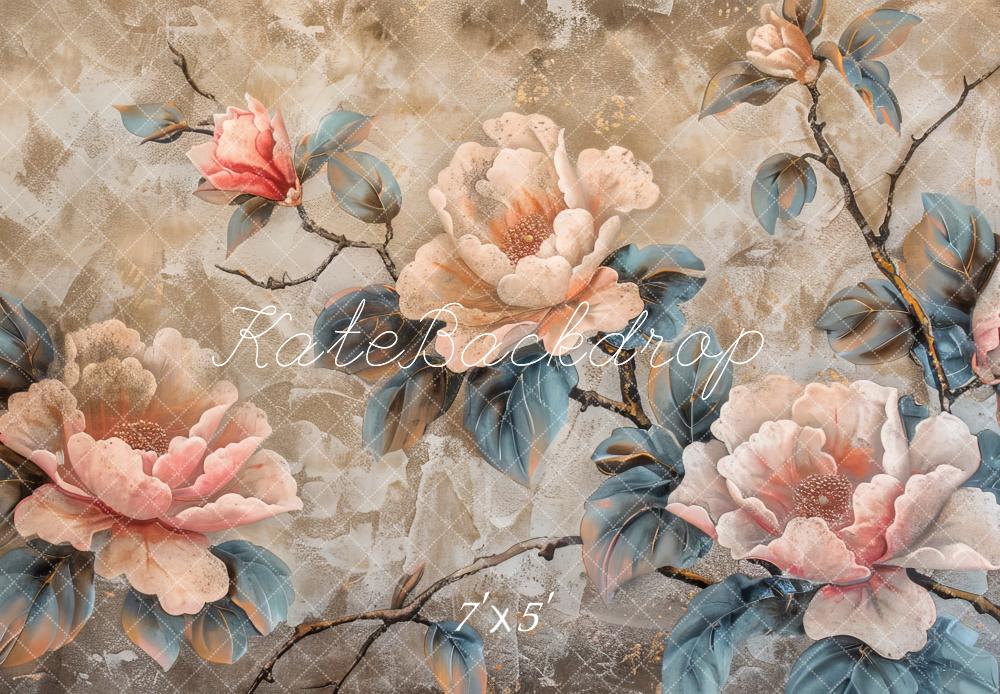 Fondo floral vintage de arte fino diseñado por Lidia Redekopp