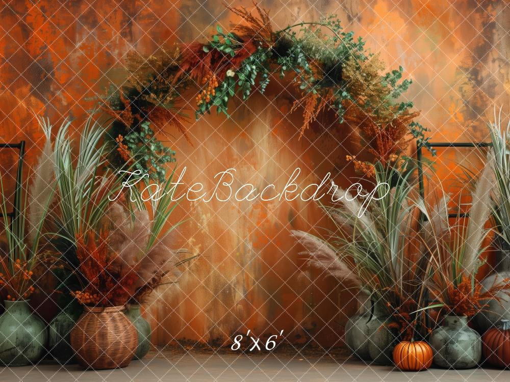 Kate Fall Orange Wall Archway Backdrop Designed by Patty Robert