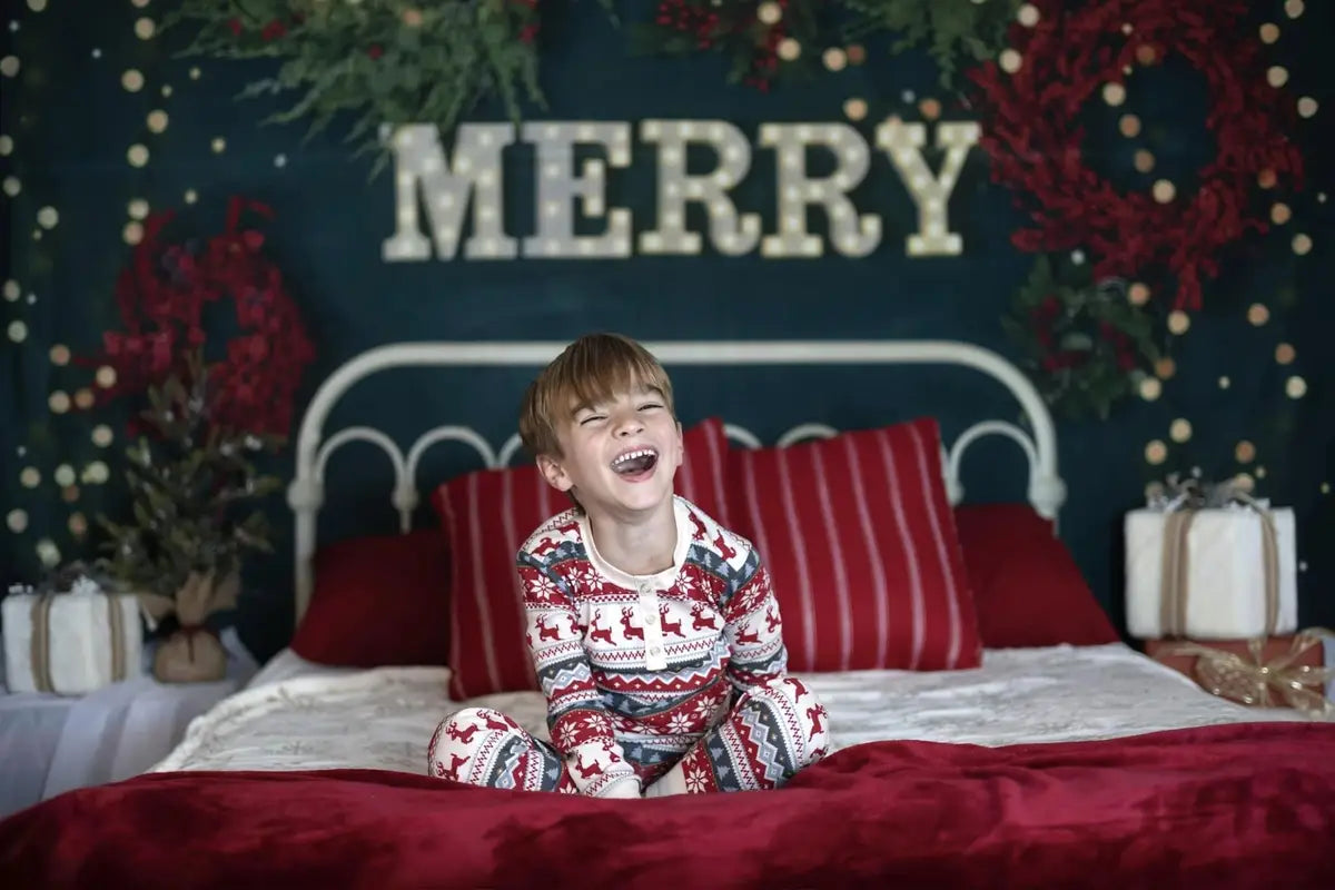 Kate Merry Christmas Backdrop Sparkle Headboard Designed By Mandy Ringe Photography