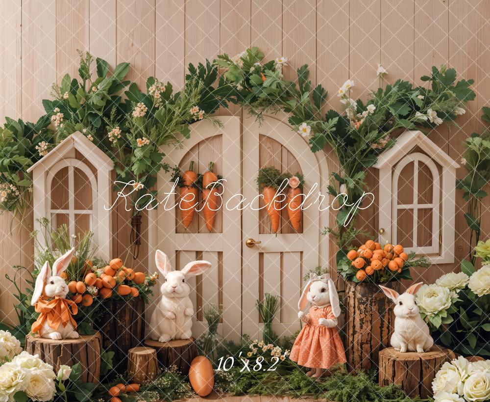 Kate Easter Bunny Garden Backdrop Designed by Emetselch