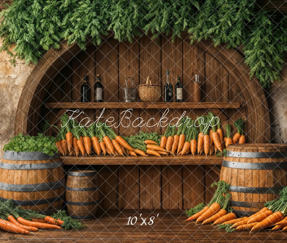 Kate Easter Rustic Carrot Farmhouse Backdrop Designed by Emetselch