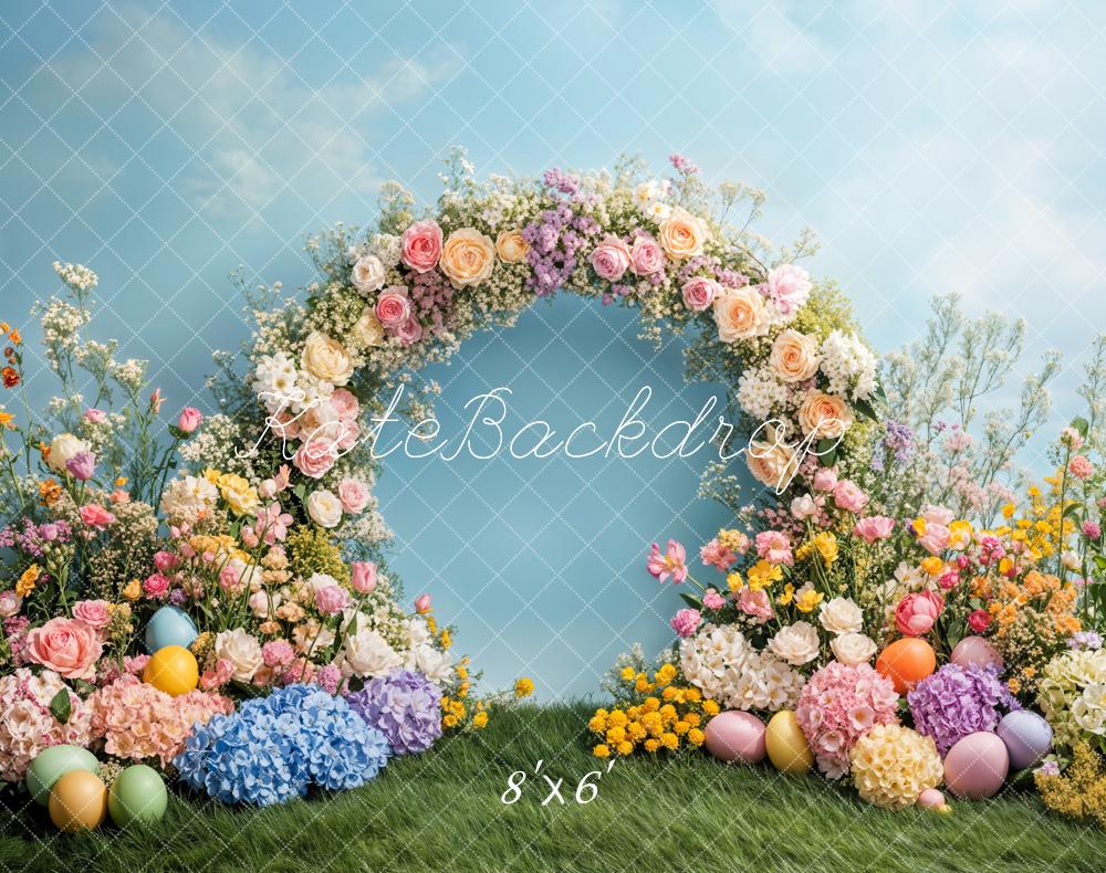 Kate Easter Flower Arch Spring Backdrop Designed by Emetselch