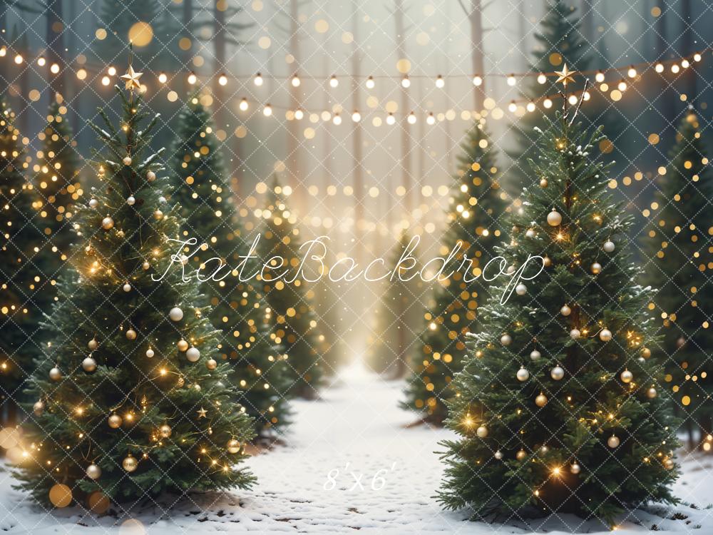 Kate Christmas Outdoor Forest Backdrop Designed by Emetselch