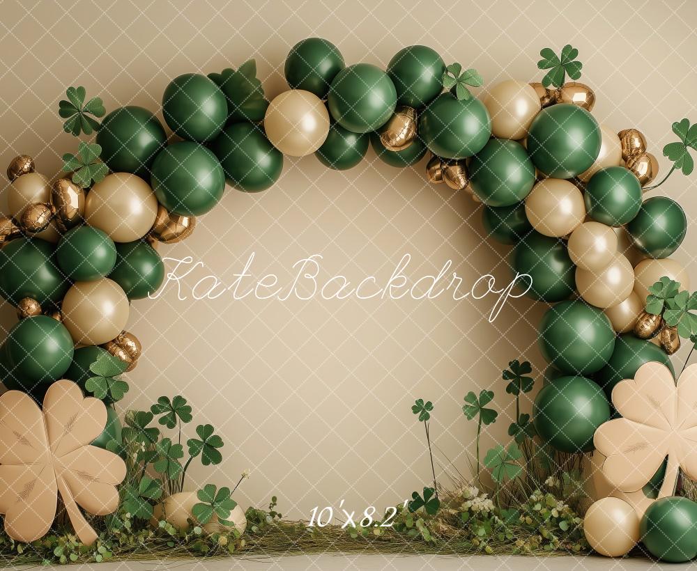 Kate Shamrock Green Balloon Arch Backdrop Designed by Patty Roberts