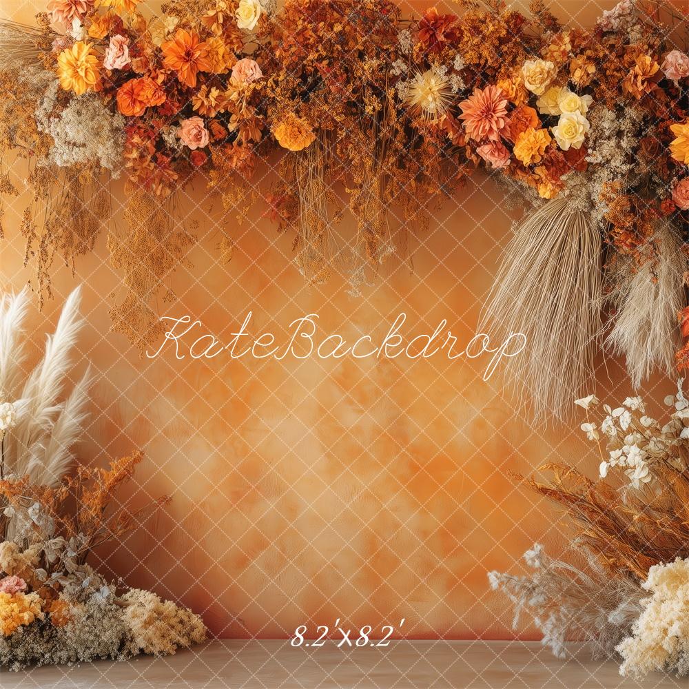 Fall Boho Floral Arch Foto Achtergrond Designed by Patty Roberts