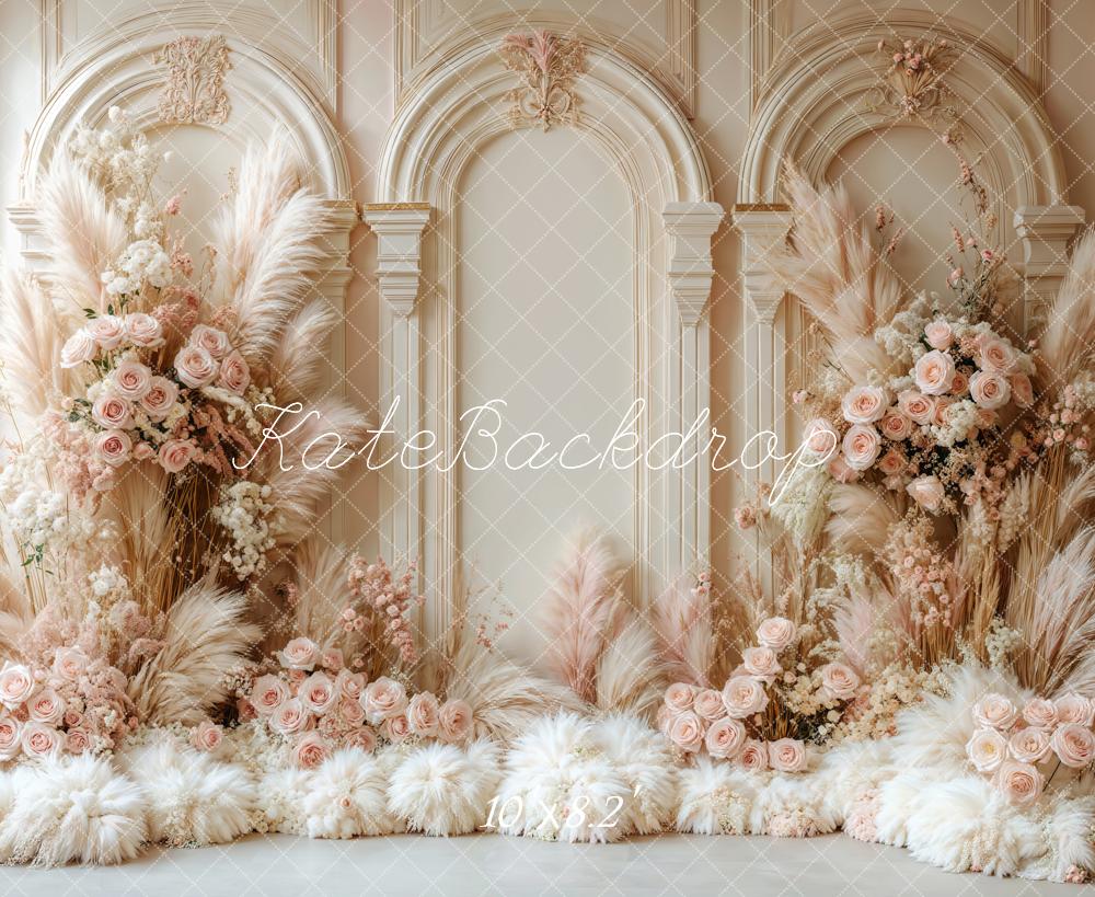 Kate Boho Floral Arch Wedding Retro Backdrop Designed by Emetselch