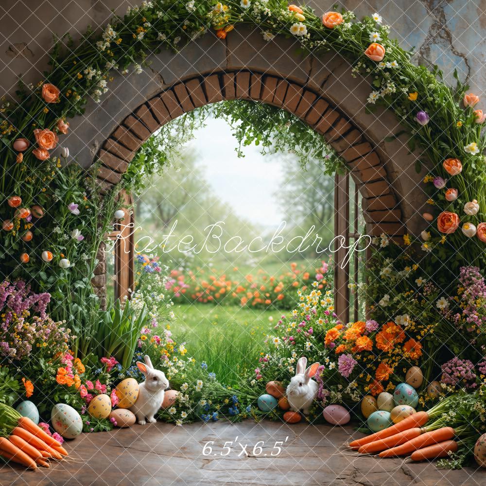 Kate Easter Garden Bunny Flower Arch Backdrop Designed by Emetselch