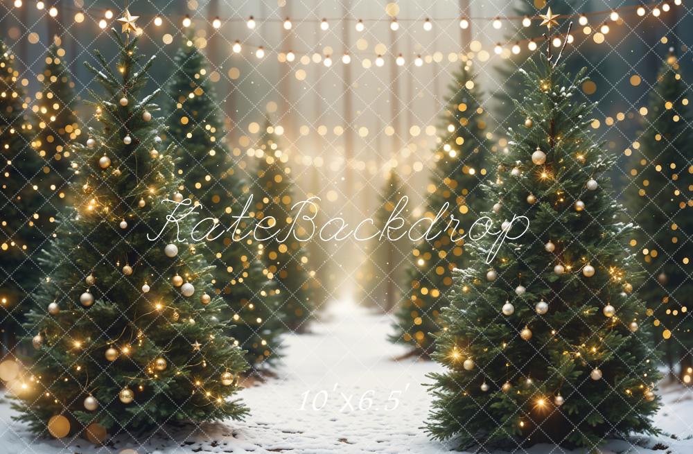 Kate Christmas Outdoor Forest Backdrop Designed by Emetselch