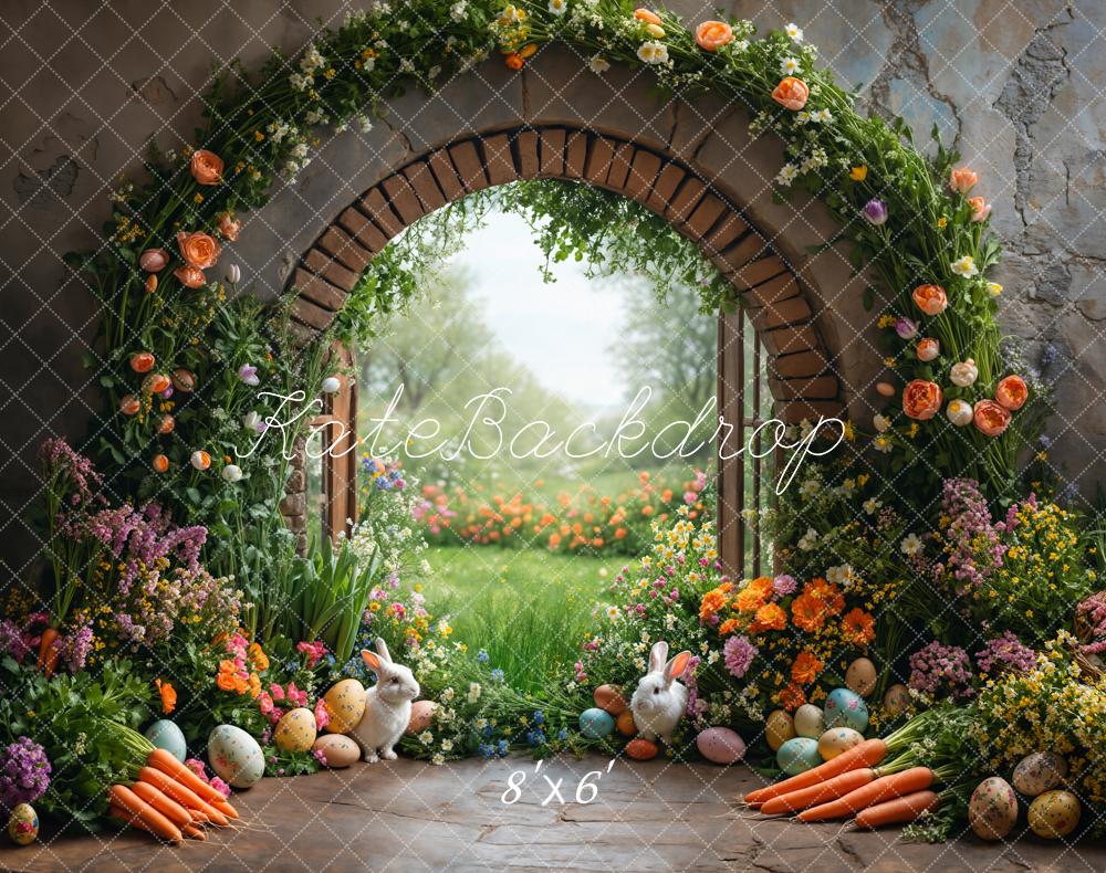 Kate Easter Garden Bunny Flower Arch Backdrop Designed by Emetselch