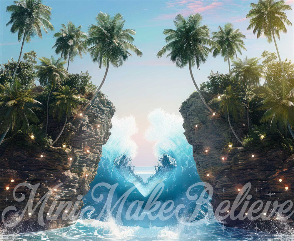 Kate Summer Dreamy Sea Island Wave Backdrop Designed by Mini MakeBelieve