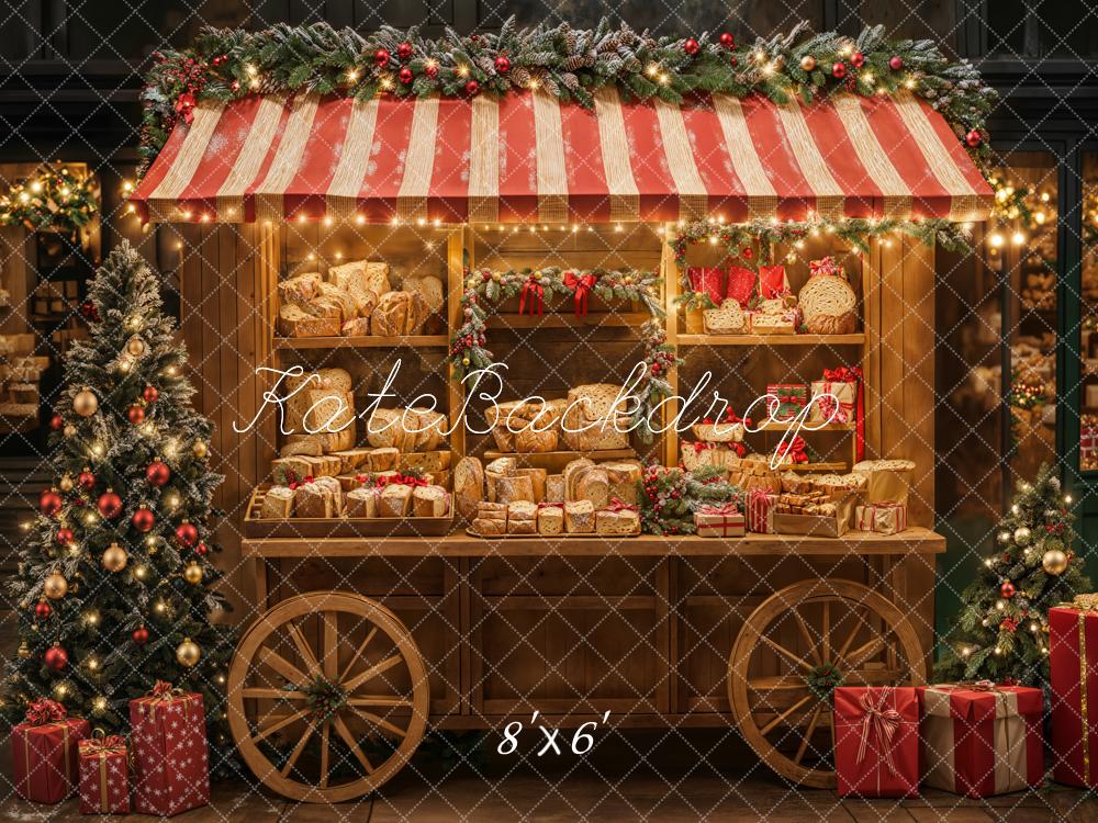 TEST Kate Christmas Tree Bread Cart Backdrop Designed by Emetselch