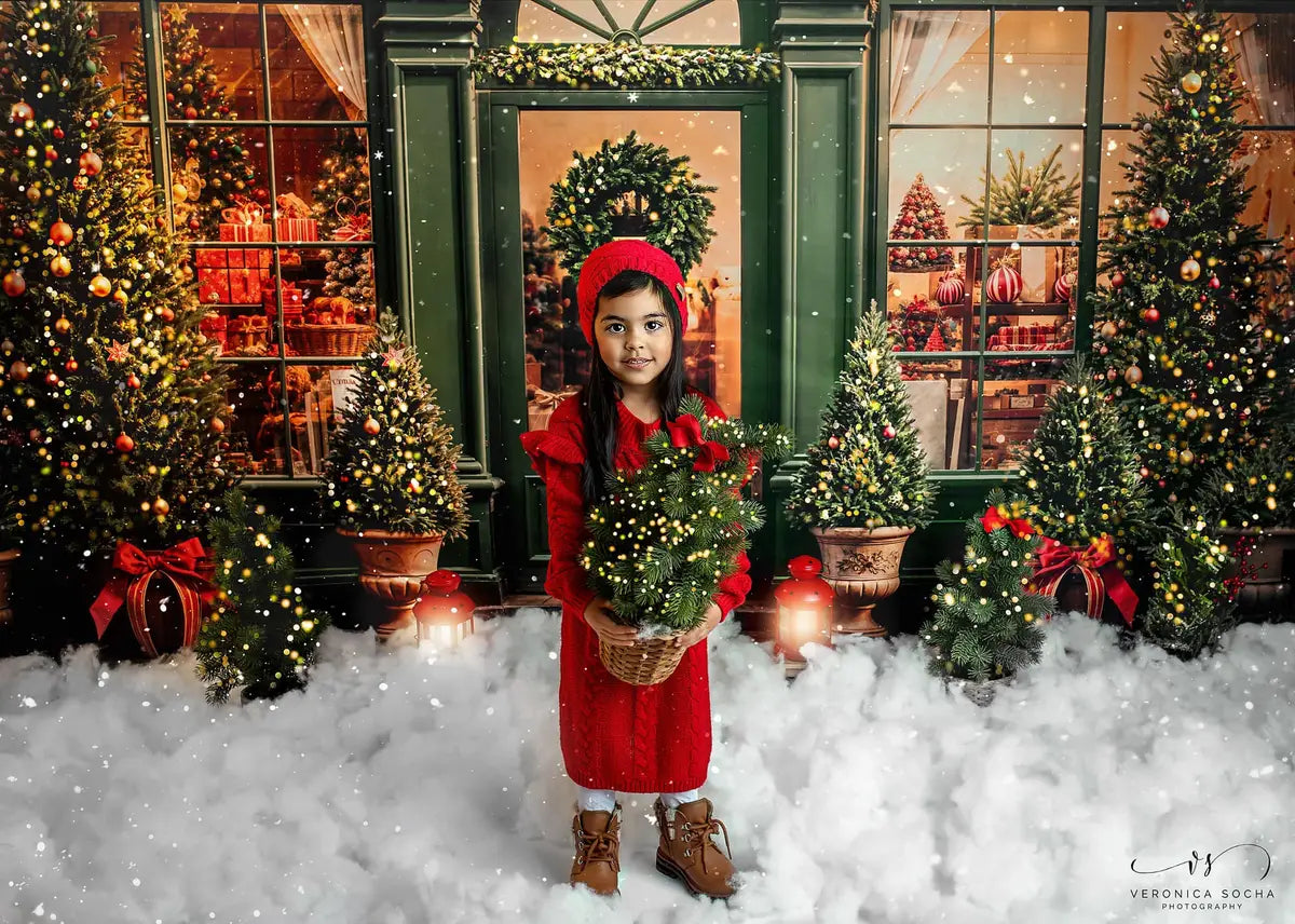 Retro Donkergroene Kerstcadeauwinnaar Foto Achtergrond Ontworpen door Emetselch.