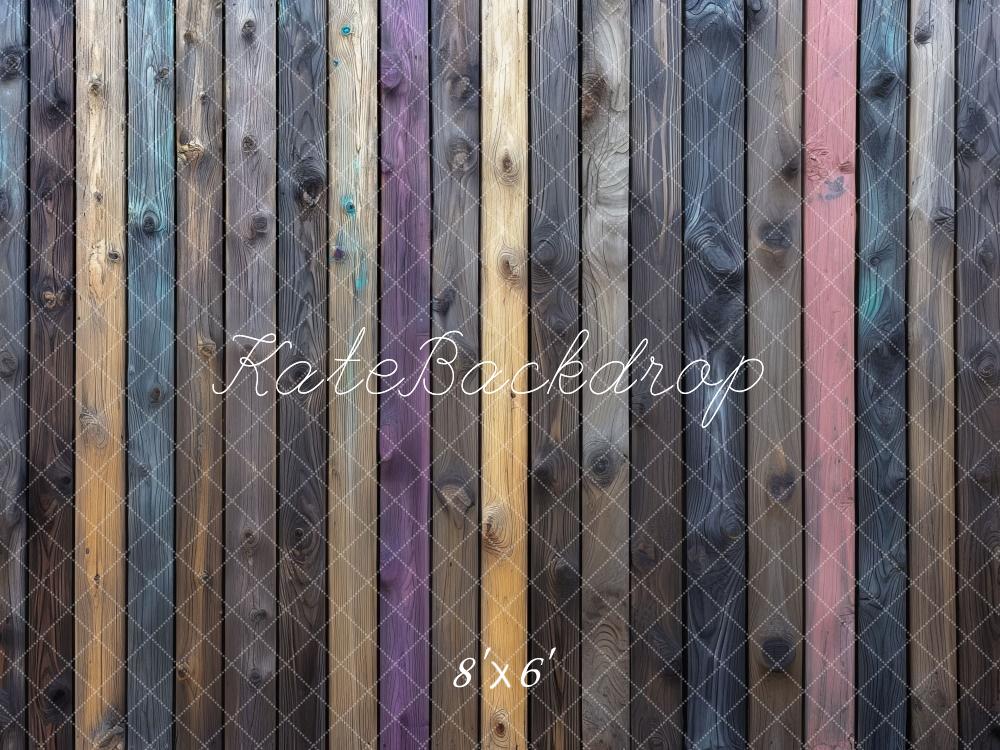 Kate Rustic Wooden Plank Floor Backdrop Designed by Mini MakeBelieve