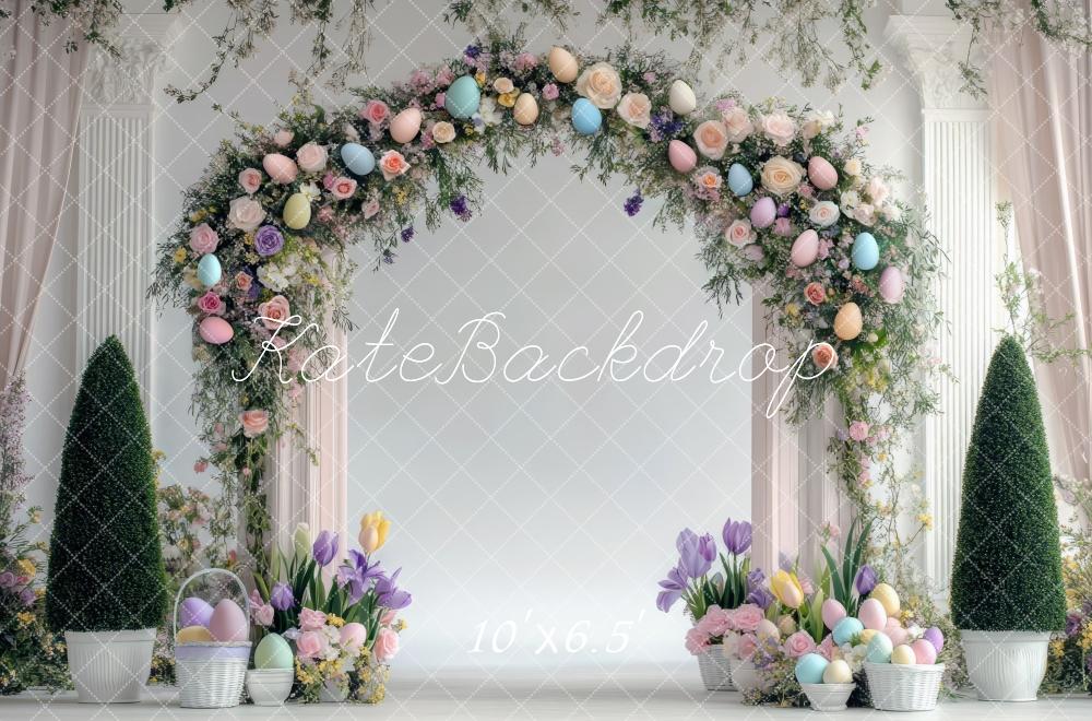 TEST Kate Easter Bunny Egg Flower Arch Backdrop Designed by Mini MakeBelieve