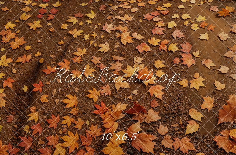 Kate Fall Maple Leaves Ground Floor Backdrop Designed by Emetselch