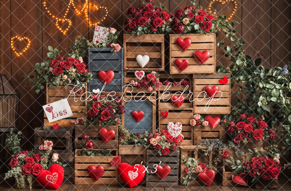 Kate Valentine's Day Heart Backdrop Designed by Emetselch