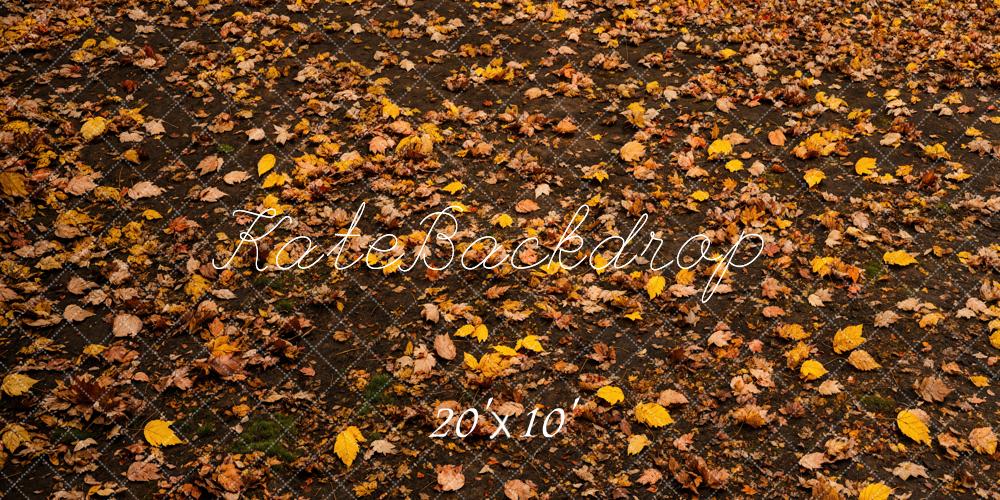 Kate Fall Fallen Leaves Floor Backdrop Designed by Emetselch