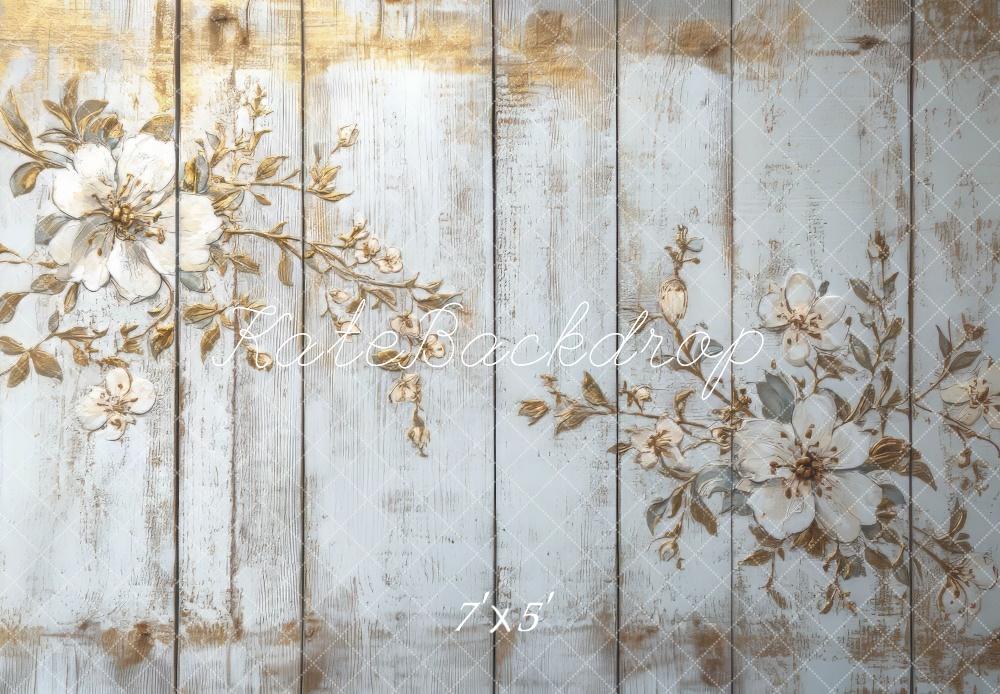 Kate Vintage Floral Wood Carving Floor Backdrop Designed by Mini MakeBelieve