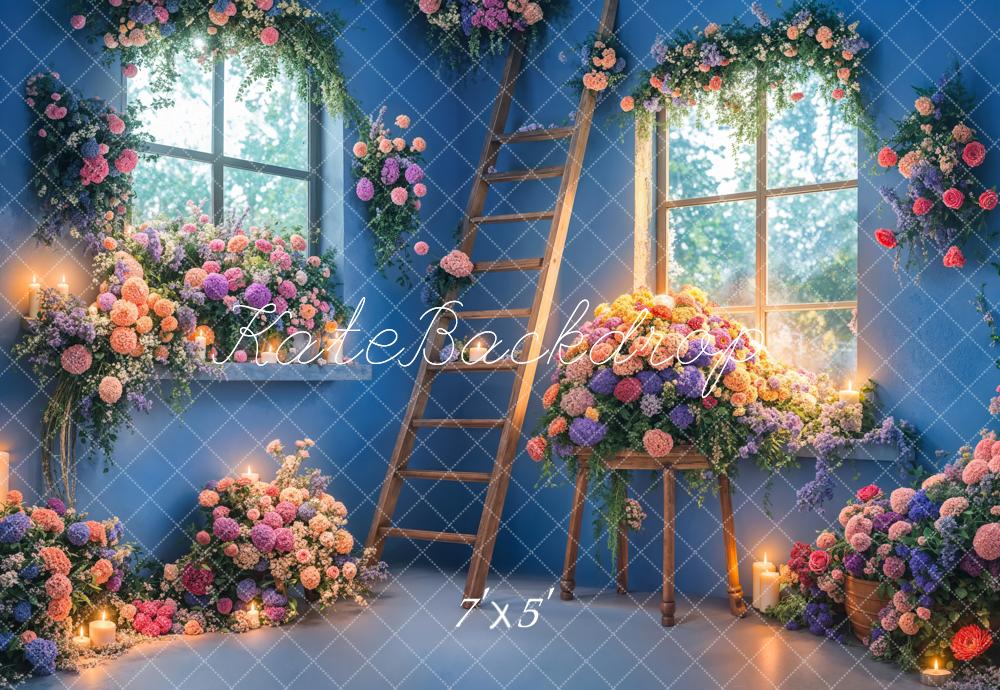 Kate Spring Indoor Flower Ladder Backdrop Designed by Emetselch