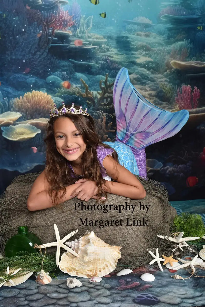 Kate Summer Underwater Ocean Scene Backdrop Designed by Mandy Ringe Photography