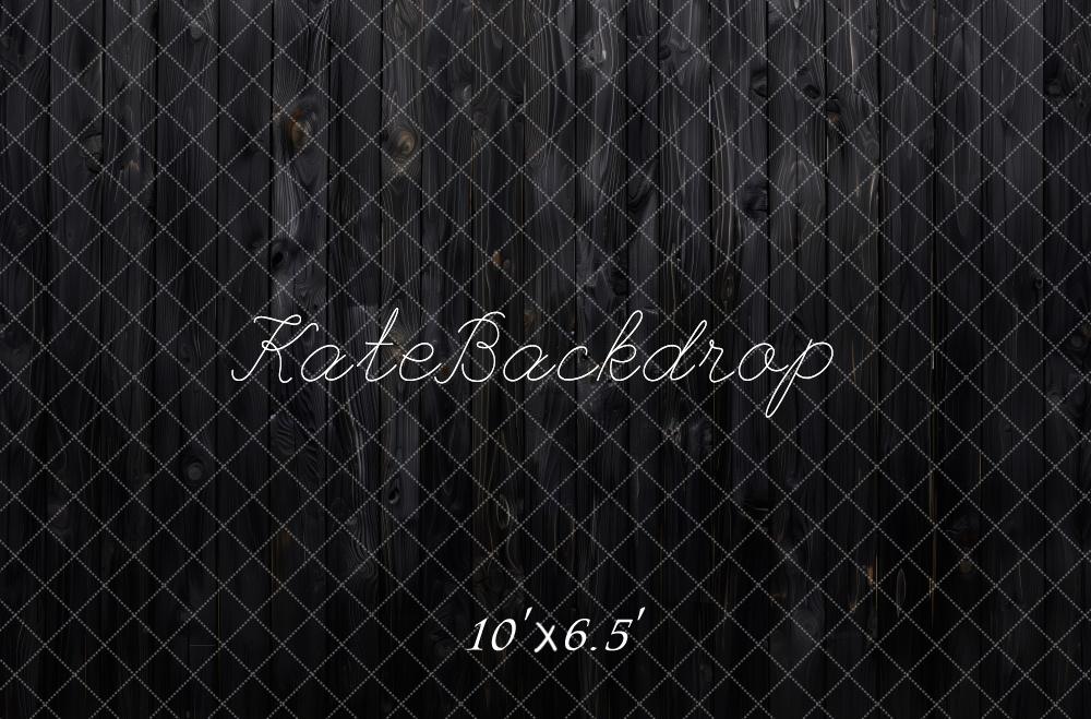 Kate Dark Retro Wooden Wall Floor Backdrop Designed by Patty Roberts