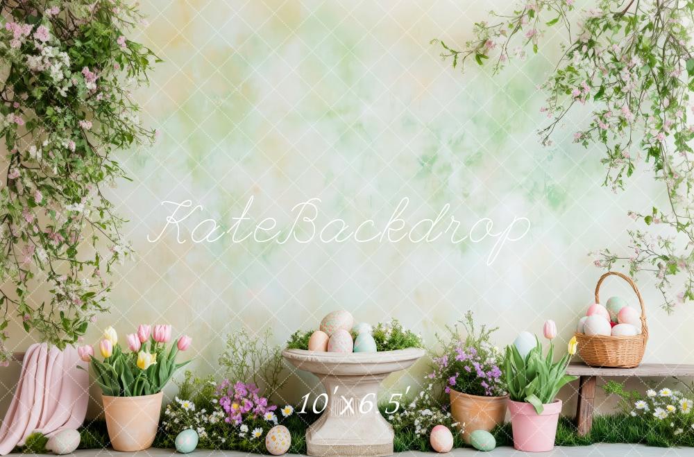 Kate Easter Bunny Spring Garden Backdrop Designed by Patty Roberts