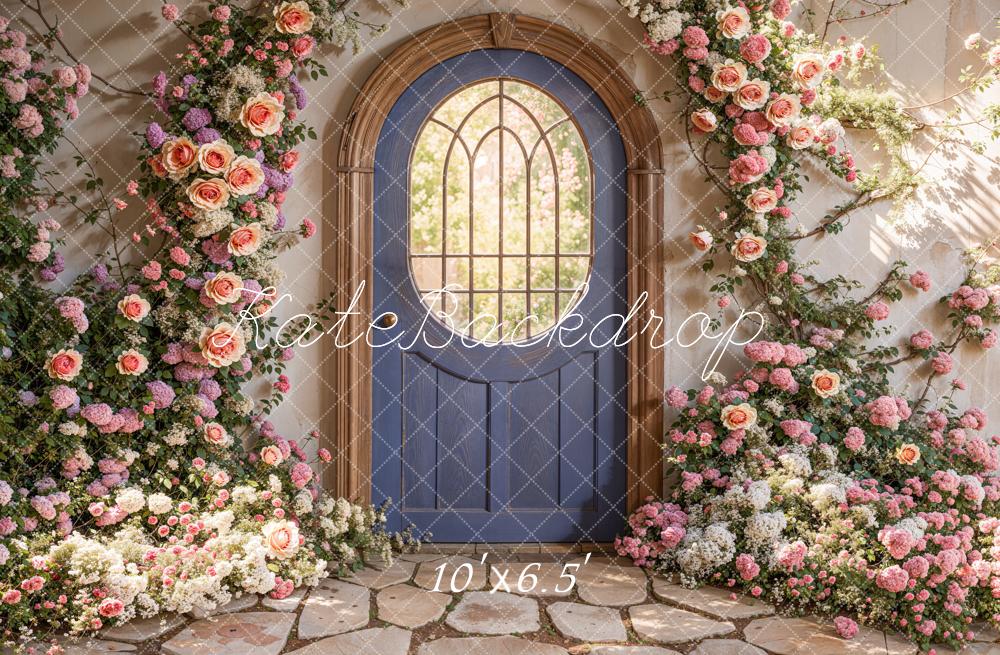 Kate Spring Floral Arched Doorway Backdrop Designed by Emetselch